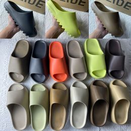 Designer Slides Slippels schuimwedstrijd Men Woman Slider Foam Runner Mineraalblauw Onyx Pure Sandalen Slipper Bothars Clog Desert Ararat Slides schoen 36-48