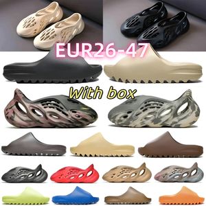 Designer glisses adultes et enfants pantoufles mousse couneur homme femme curseur mousse coureur minéral bleu onyx sandales purs slipper résine osseux slog désert ararat diapositives