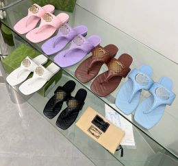 Designer platte damessandalen muiltjes leren schoenen dames zomerslippers mode luxe