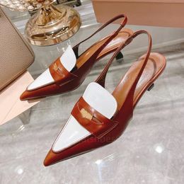 designer slingback talons pour femmes chaussures penny mocassins slingback pompe sandales bout pointu chaton talon slingback sandales mocassins femmes pompes chaussure de fête formelle