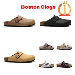 Designer Slipper Boston Clog Man Sandalen Kurk Plat Mode Zomer Leer Suede Slide Strand Dames Arizona Mayari Slipper Reisslipper