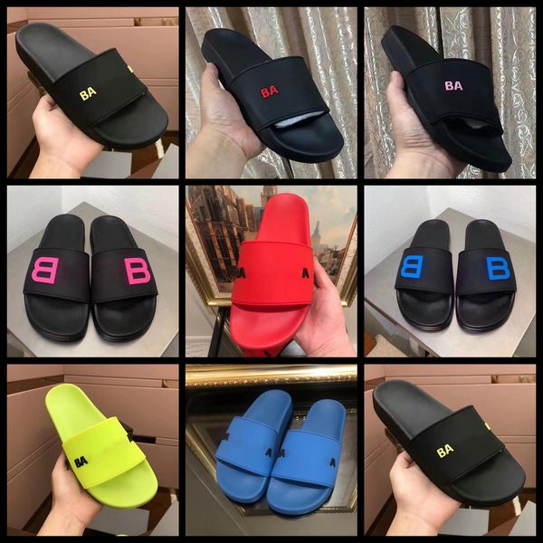 Designer Slipper Luxury Men Sandals Sandalias Diapositivas Fashion Slipers Lady Tobas de diseño de fondo de fondo grueso