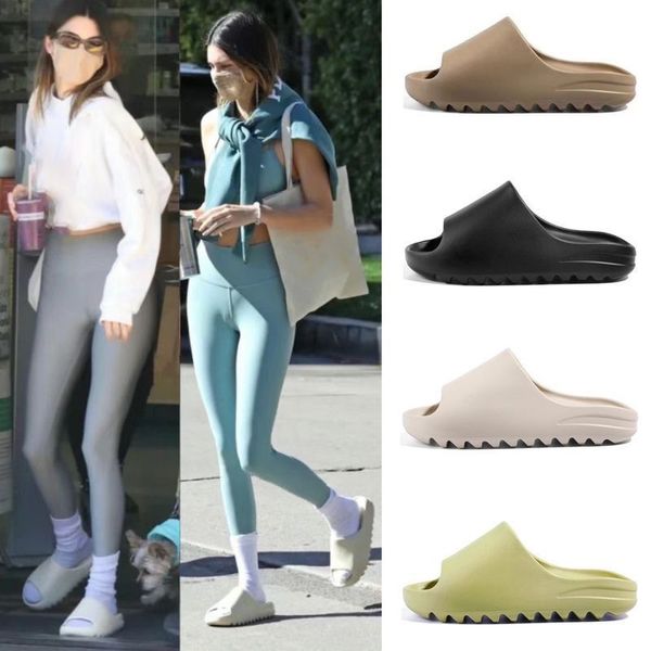 Zapatilla de diseñador Hombre Mujer Slide Foam Runner Vermillion Mineral Blue Onyx Sandalias puras Slide Slipper Run Slides Rubber Beach Shoes 37-45