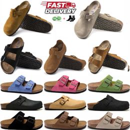 Designer Slipper Slide Platform Bostons Clogs Flip Flop Cuir Slides Backle Women Sandals Trainers Outdoor Mandis chaussures