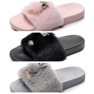 Designer Slipper Sliders Men Femmes Sandales d'été Plans Slippers Ladies Flip Flops Black Blue Rose Tlides Chaussures