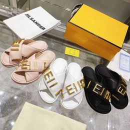 Designer Slipper Sliders Heren Dames Zomer Sandalen Strand Slippers Dames liefhebbers Flip Flops Loafers Zwart Wit Blauw Slides Chaussures Schoenen Platform