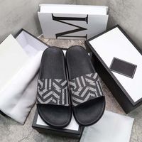 Designer Slipper glisses de sandale de glissière florale plage d'été pantoufles d'été plate épaisse semelle de salle de bain chaussures de maison pantoufles 30