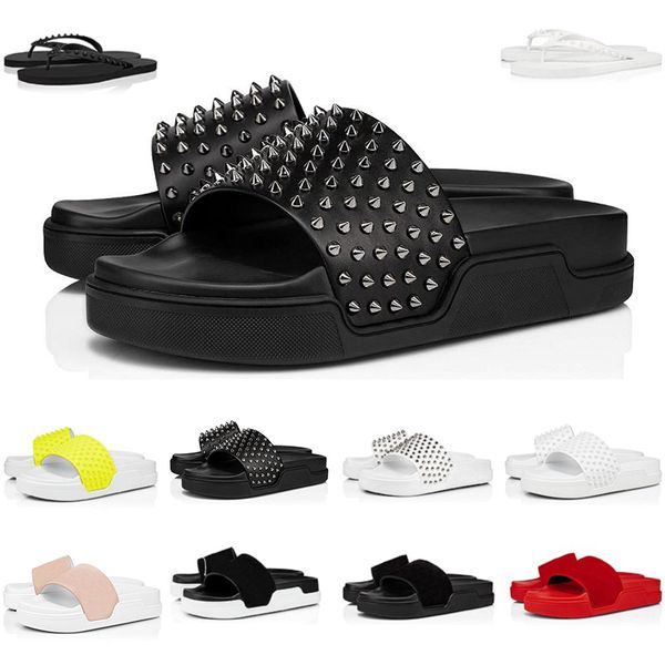 Zapatillas de diseñador Moda Cómoda Sandalia popular Nuevos Hombres Mujeres Unisex Blanco Negro Amarillo para Playa Hotel Ducha Primavera Verano Interior Exterior