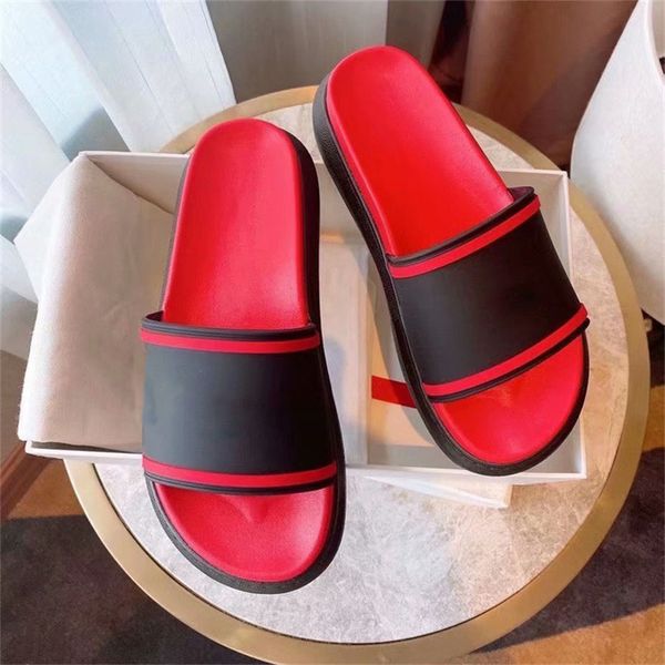 Designer-Slippers For Lovers Hommes Femmes Slide Sandals Luxurys Designer Shoes Top Quality Summer Fashion Wide Flat Flip Flops With Box And Dus