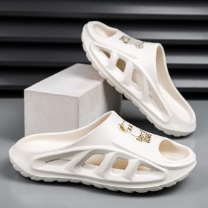 Gratis verzending designer slippers voor mannen sandalen slides zwart wit grijs zomer strand slipper indoor -9 GAI maat 40-45 a111