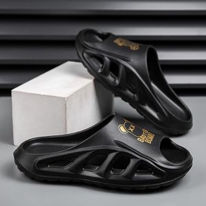 Livraison gratuite pantoufles de créateur pour hommes sandales diapositives noir blanc gris été pantoufle de plage intérieur-7 GAI taille 40-45