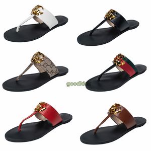 Pantoufles de créateurs G Thong Flip Flop Femmes Diapositives Nouvelles Sandales Plage Intérieur Extérieur Slide Plat Classique Somen Chaussures Été Femmes Slide Sandal Baskets