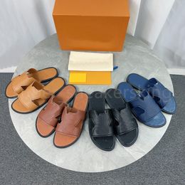 Pantoufles de styliste pour hommes, pantoufles de mode, diapositives d'été, sandales d'oreiller imprimées, mules classiques en coton 38-46