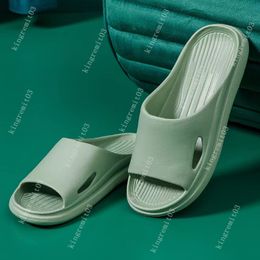 Zapatillas de diseñador Hombres Mujer Espuma Goma Cómodas Sandalias Eva Sliders Lino Verde Hollín Negro Moda Lujo Sandalias de verano Zapatillas de playa