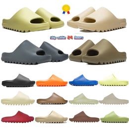 Designer Slippers Men Woman Slider Foam Runner Mineraalblauw Onyx Pure Sandalen Slipper Bothars Clog Desert Ararat Slides Shoe DC01