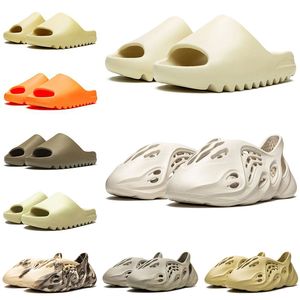 Designer Slippers Men Femmes Slides Noir blanc Désert Sable Terre Terre Brun minéral Blue Glow Green Moon Sandales Gris Sandales Summer Summer Flips Scuffs Outdoor Big Taille 36-47