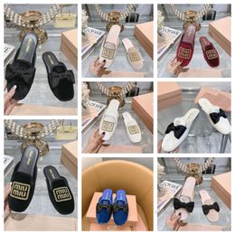 Designer Slippers Mius Mius Sandalen Dames Sandalen Woody Mule Platte Sandels Mius Mius Slippers Slides Dames Chole Schoen Strandjas Sandalias Luxe Damessandaal