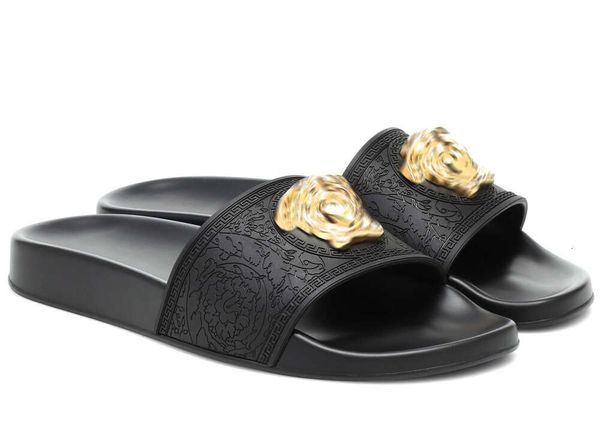 Designer Slippers New Fashion Classics Sandale Casual Shoe Mule Mens Womens Sandale Sliders Metal Slipper Summer Platform Flat Slide Wholesale