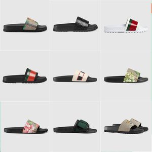 Designer slippers afdrukken Modemerk slippers Degumming slide non slip strand slippers vrouwen mannen sandalen 36-45