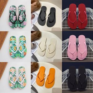 Designer slippers sandalen mode buiten platform schoenen klassieke geknepen strandschoenen alfabet print flip flops zomer flat casual schoenen gai-2