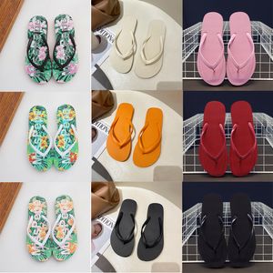 Designer Slippers Sandals Fashion Outdoor Plateforme Chaussures Classic Pinched Beach Shoes Alphabet Print Flip Flops Summer Flat Casual Shoes Gai-5