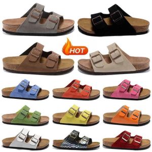 Pantoufles de créateurs Sandales Diapositives Birks Boston Clogs Hommes Femmes Pantoufle Soft Semelle En Daim Boucle En Cuir Chaussures En Plein Air Taille 35-46