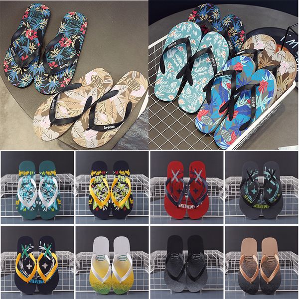 Zapatillas de diseñador Diapositivas Clásico Tacón plano Verano Perezoso Moda Dibujos animados Cabeza grande Chanclas de goma Zapatillas Zapatos de mujer Sandalias sexy Grandes