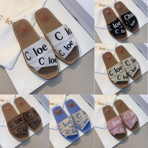 Designer Slippers Slippers Sandals Wooden Mules Brand's Oembellifhed INSHER SORE Le design simple rend ce plat 01