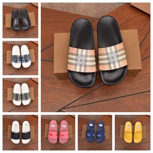 Designer Slippers Sandales Tartan Summer Fashion Girls Bel Slippers Femmes Femmes Vintage Sandales Classic Classic Casual Flip-Flops Size 35-46 Livraison GRATUITE