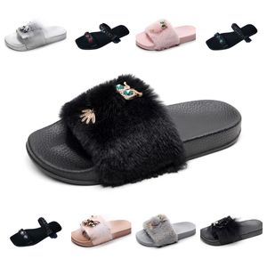 Designer slippers dames heren zomer sandaal mode canvan Flat Mule Platform Hoge hak Sandaal platform slider Schoenen GAI wit