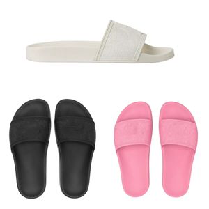 Designer Slippers Dames heren Vrijetijdsschoenen Palazzo Sandalen slides Echt leer Rubber slides Ronde neus Metalen slang Damesmode populair Indoor strand platte schoenen