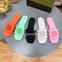 Designer Slippers Femmes Sandales Interlocaliser G Slides Mousse Slipper Flips Flips Flips Flat Beach Jelly Sandal Summer Summer Outdoor