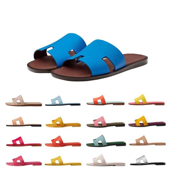 Zapatillas de diseñador Marca de lujo de verano para mujer Sandalias toboganes Desgastes Hotel de playa Cuarto de baño Cuarto de baño Zapatos de moda para interiores al aire libre 36-42