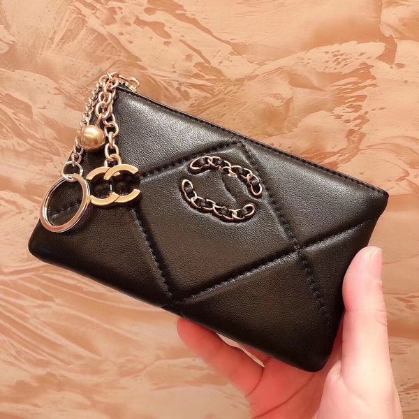 Designer Small Fragrance Sac à carte mince Classic Fashion Fashion Coin Purse Sac Document Store Multi-carte Slot Zhu CI 54