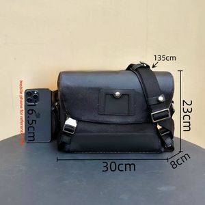 Designer Small Messenger Bag, lederen luxe van heren grote satchel -reiziger