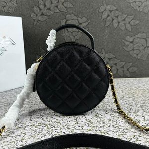 Designer Small Round Bag European en American Fashion Caviar Ringer Chain Bag Internet Celebrity Mobile Phone Bag Mini Purse