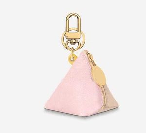 Designer Small Wallet Keychain Metal Leather Change zak munten zak portemonnee met sleutelhanger voor vrouwen mode handtas decoratie hanger