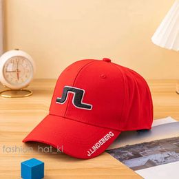 Designer Snapbacks J Lindeberg Mens Golf Caps Mens and Womens Baseball Chapeaux Broided Golf Brand 332