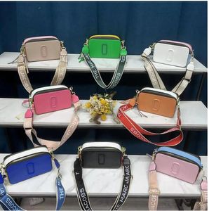 Designer snapshot veelkleurige schoudertassen camera damesmode tie-dye luxe lederen crossbody glitterriem portemonnee grijze tas