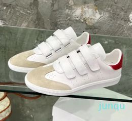 Diseñador de zapatillas de deporte Marca AMI Isabel Paris Marant Zapatillas de deporte Beth Agarre con correa de cuero Zapatillas bajas con logotipo de Beth Zapatillas de cuero Diseñador de moda Zapatillas Isabel