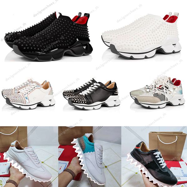 Designer Sneaker Hommes Femmes Casual Chaussures Cloutés Spikes Chaussures Mode Plate-forme Sneaker Plat Dentelé Marche Formateurs Taille35-47