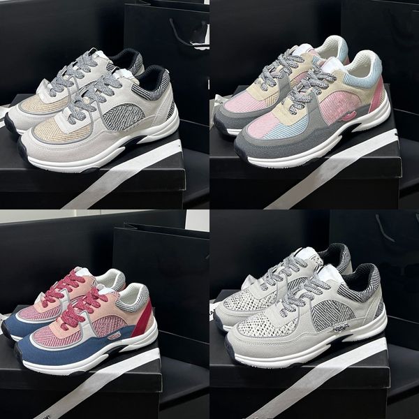 Designer Sneaker Vintage Trainer Femmes Baskets En Daim En Cuir Classique Hommes Mesh Chaussure Classique À Lacets En Plein Air Réfléchissant En Caoutchouc Chaussures