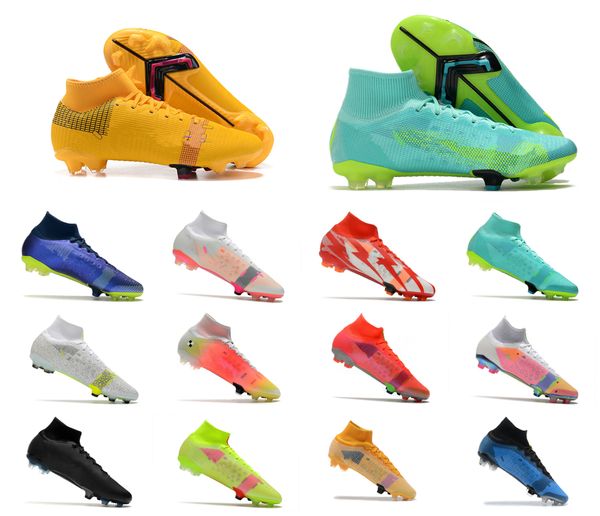 Baskets de créateurs 2023 VIII 360 Elite FG Chaussures de football XIV Dream Speed First Main Shadow Recharge Gear Pack Hommes Garçons Bottes de football hautes