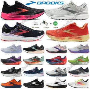 Sneakers de diseñador Brooks Running Shoes Mujeres Cascadia 16 20 22 Ghost Hyperion Tempo Triple Negro Gris Negro Amarillo Verde al aire libre Cause Torning Talking 36-45
