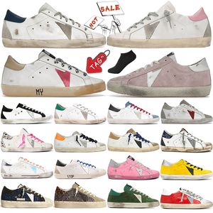 Golden Goode Goose's Goldenstar Super Star Sneakers Casual Shoes Women Men Classic Do-Old Dirty Shoe Superstar Italy Femmes Leather Suede Cream Sole Sneaker