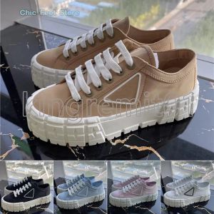 Designer Sneakers Gabardine Nylon Schoenen Merk Wiel Sneaker Luxe Canvas Rubberen Schoen Mode Platform Trainers Verhoog Schoen Sequin Trainer