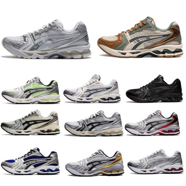 Sneakers de créateurs Man Femmes Chaussures de course Gel Kayano14 Trainers en cuir noir rouge vert blanc argent bas Top Retro Retro Athletic Trainers Outdoor Sports Sneakers