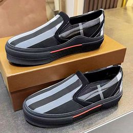 Designer Sneakers Men Casual schoen tweekleurige katoenen flats schoenen letter kalfsleer canvas vintage trainers met doos 499