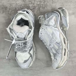 Designer Sneakers Heren Platform Tracks Runners 7.0 Transmit Sense Retro Trainers Runner Rice Pla Tinum Outdoor Casual Schoenen Met Doos NO471
