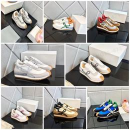 Designer Sneakers Heren Dames Casual schoenen Zacht bovenwerk Honingrubber Golfzolen Klassieke hardloopschoenen Modieuze suède veters Slijtvaste outdoor trainingsschoenen